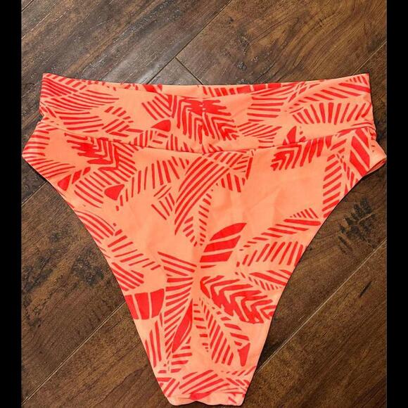aerie Tropical Print Swim Bottoms Women’s Size XL - Picture 4 of 4